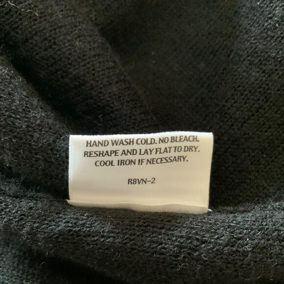 Eileen Fisher Woman Black Waffle Knit Wool Blend Long Cardigan Sweater 2X - Picture 12 of 13